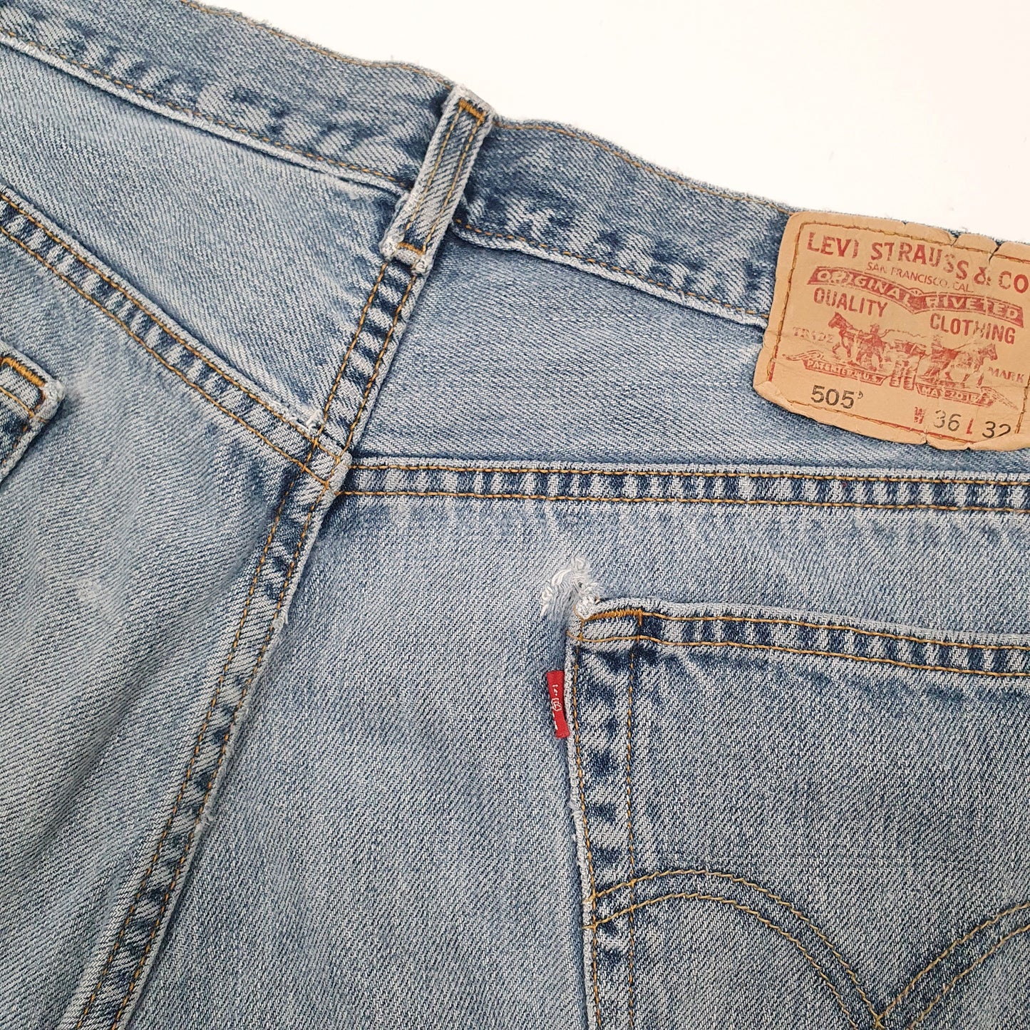 Levis 505 Regular Fit Jeans W36 L32 Blue