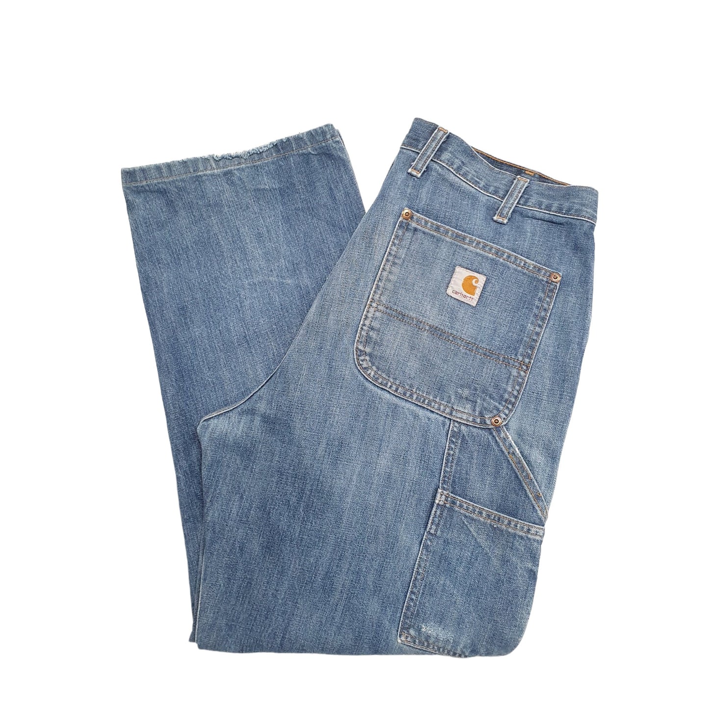 Mens Blue Carhartt Double Knee Carpenter Trousers