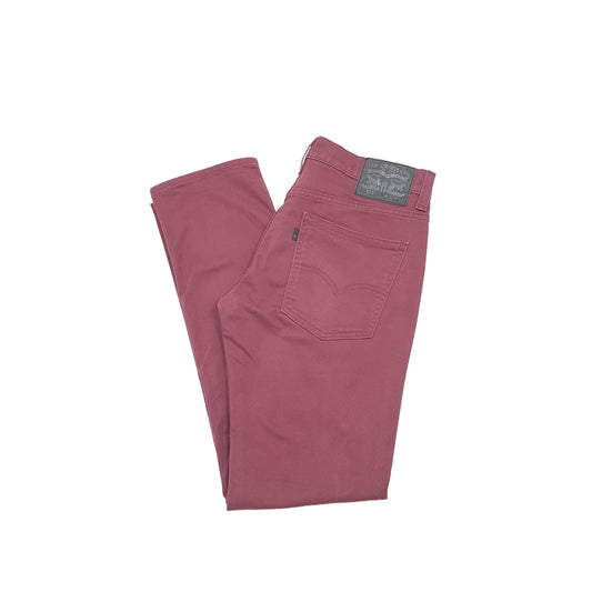 Levis 511 Slim Fit Jeans W32 L31 Burgundy