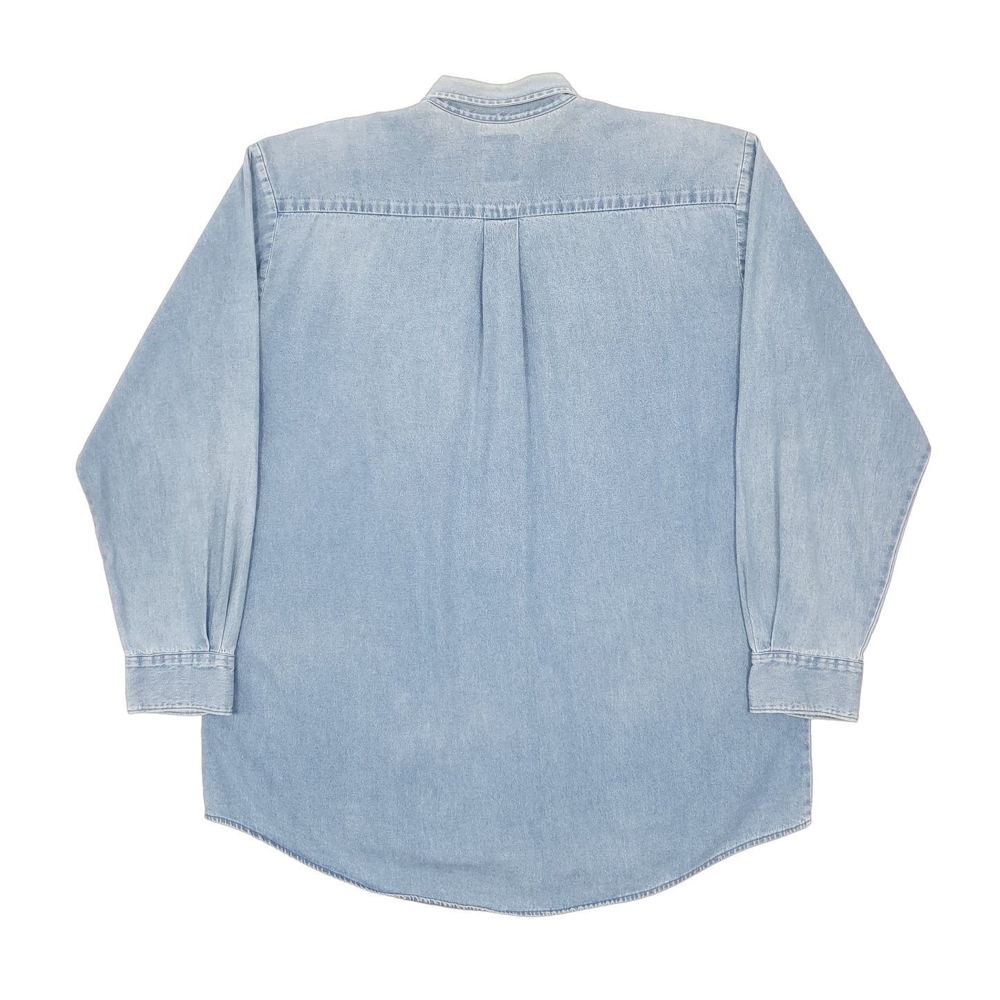 Mens Blue Dickies Denim Shacket Workwear Long Sleeve Shirt