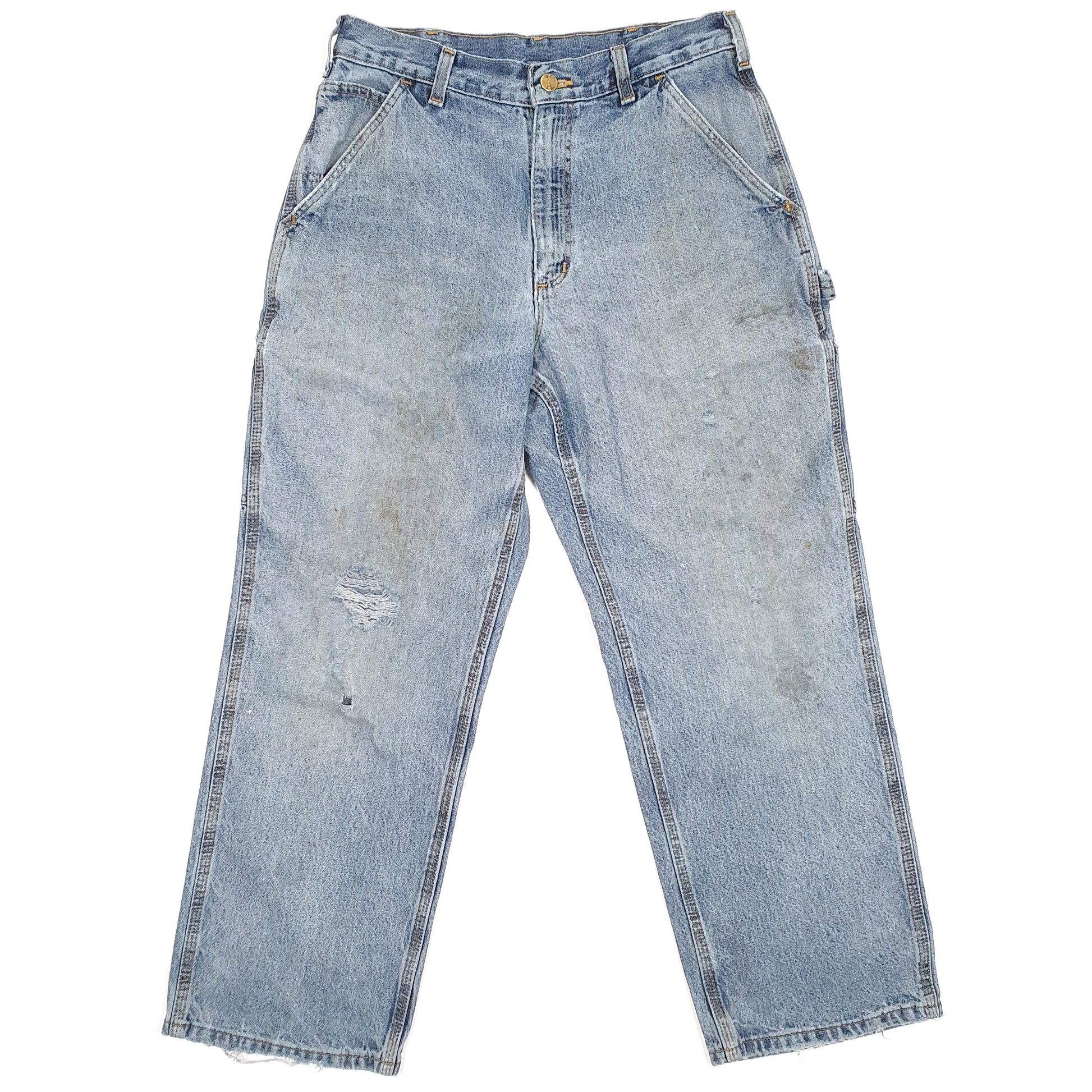 Carhartt Casual Loose Fit Carpenter Jeans W32 L27 Blue