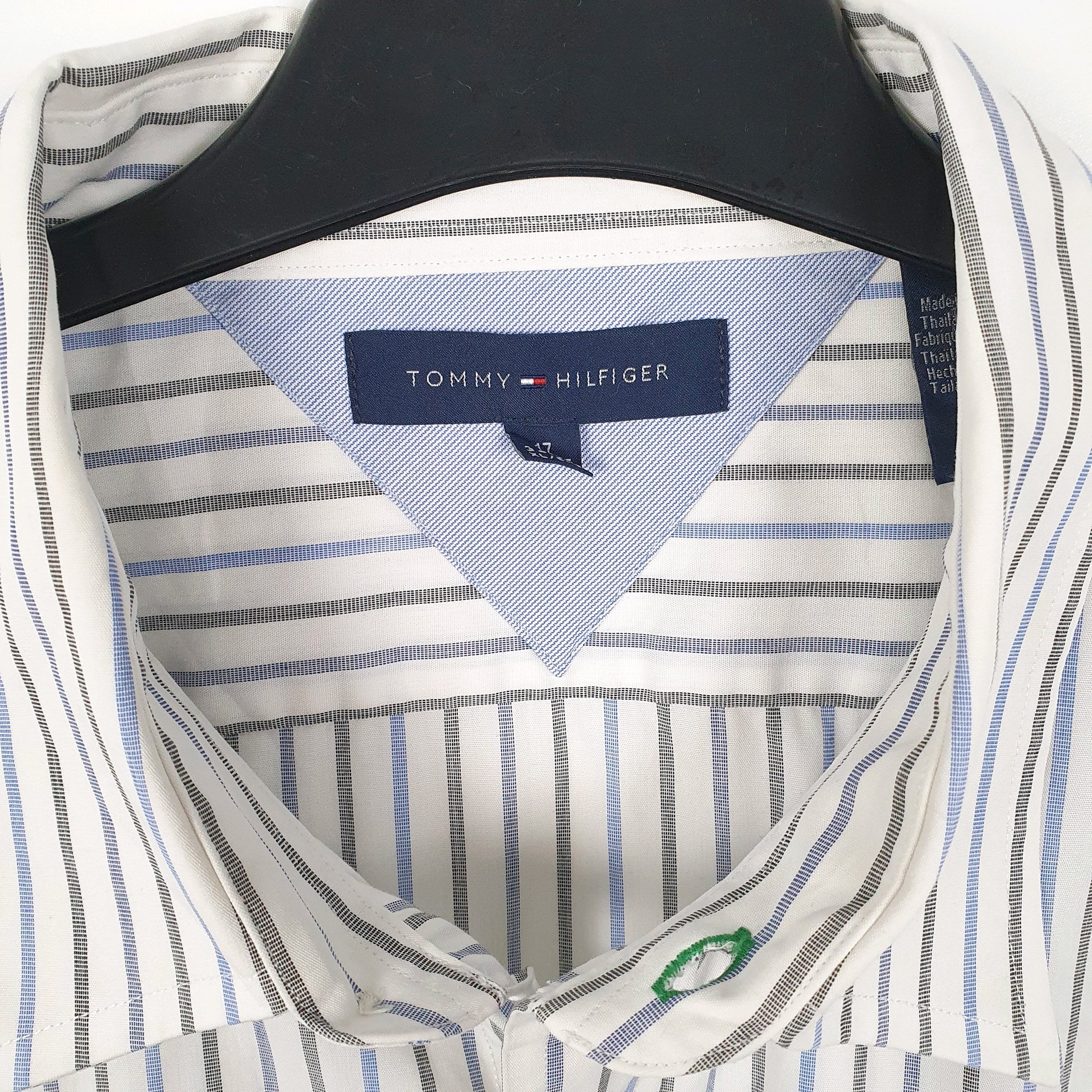 Tommy Hilfiger Long Sleeve Regular Fit Striped Shirt White