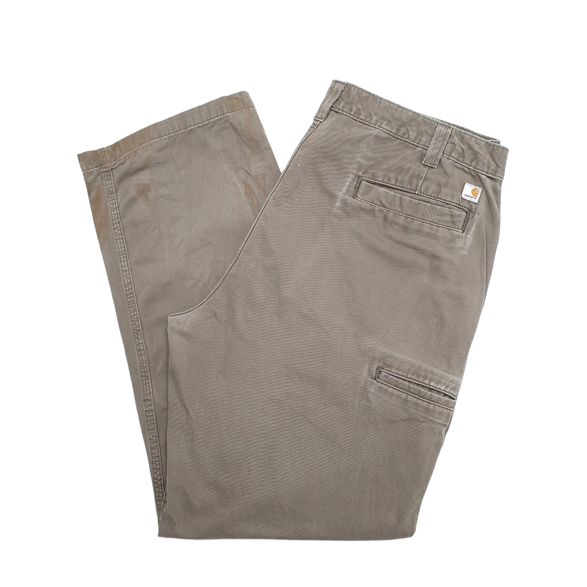 Mens Khaki Carhartt  Carpenter JeansW40 L32