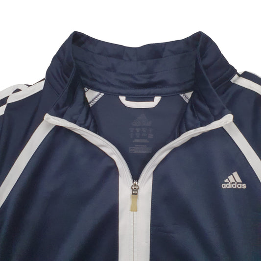 Mens Black Adidas  Full Zip Jumper