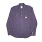 Mens Purple Carhartt Force FR Shacket Long Sleeve Shirt