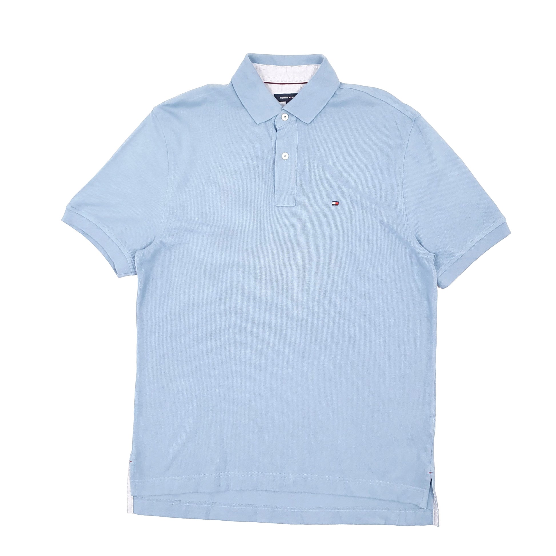 Mens Blue Tommy Hilfiger Classic Fit Short Sleeve Polo Shirt