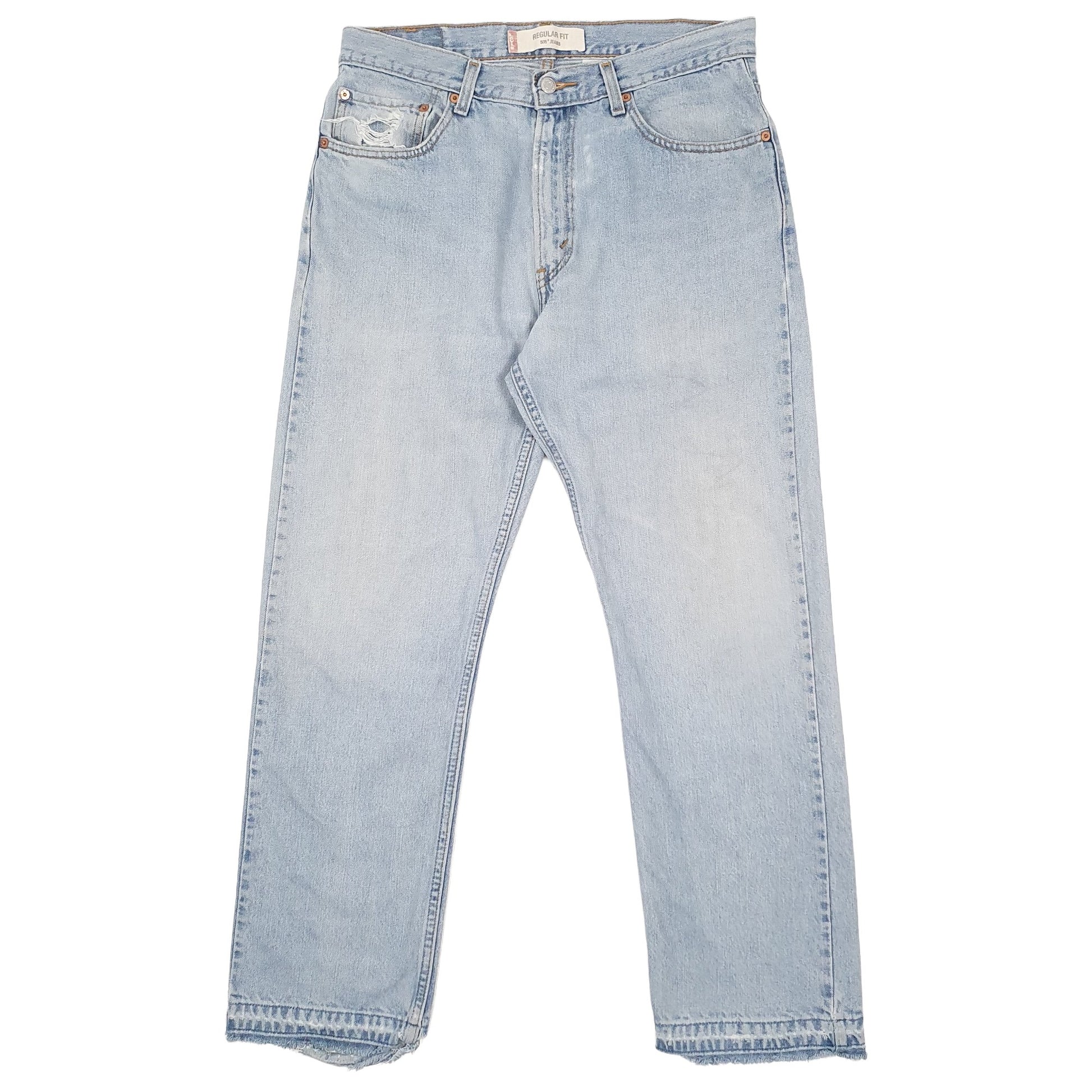 Levis 505 Regular Fit Jeans W34 L30 Blue