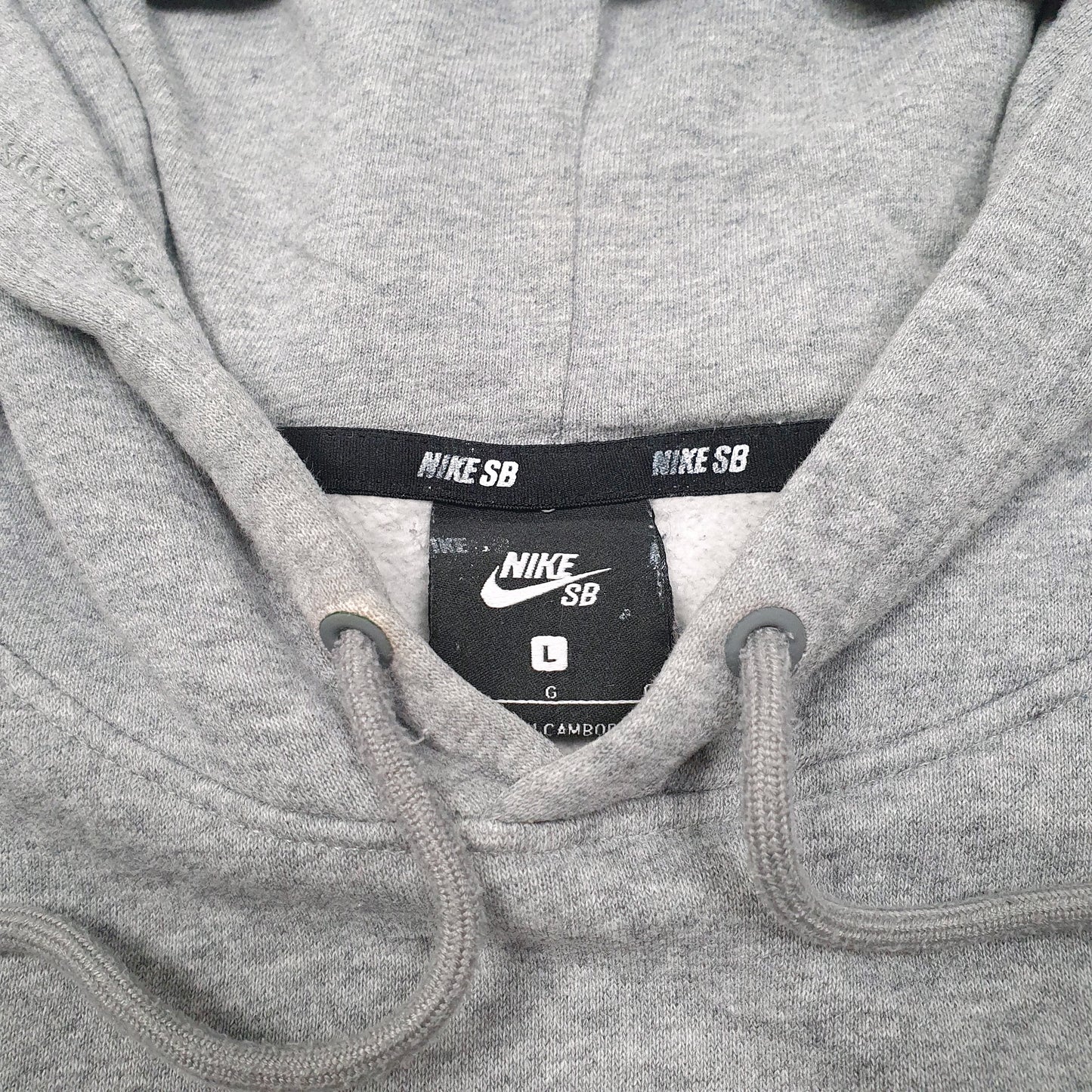 Mens Grey Nike SB Skateboarding Hoodie Jumper