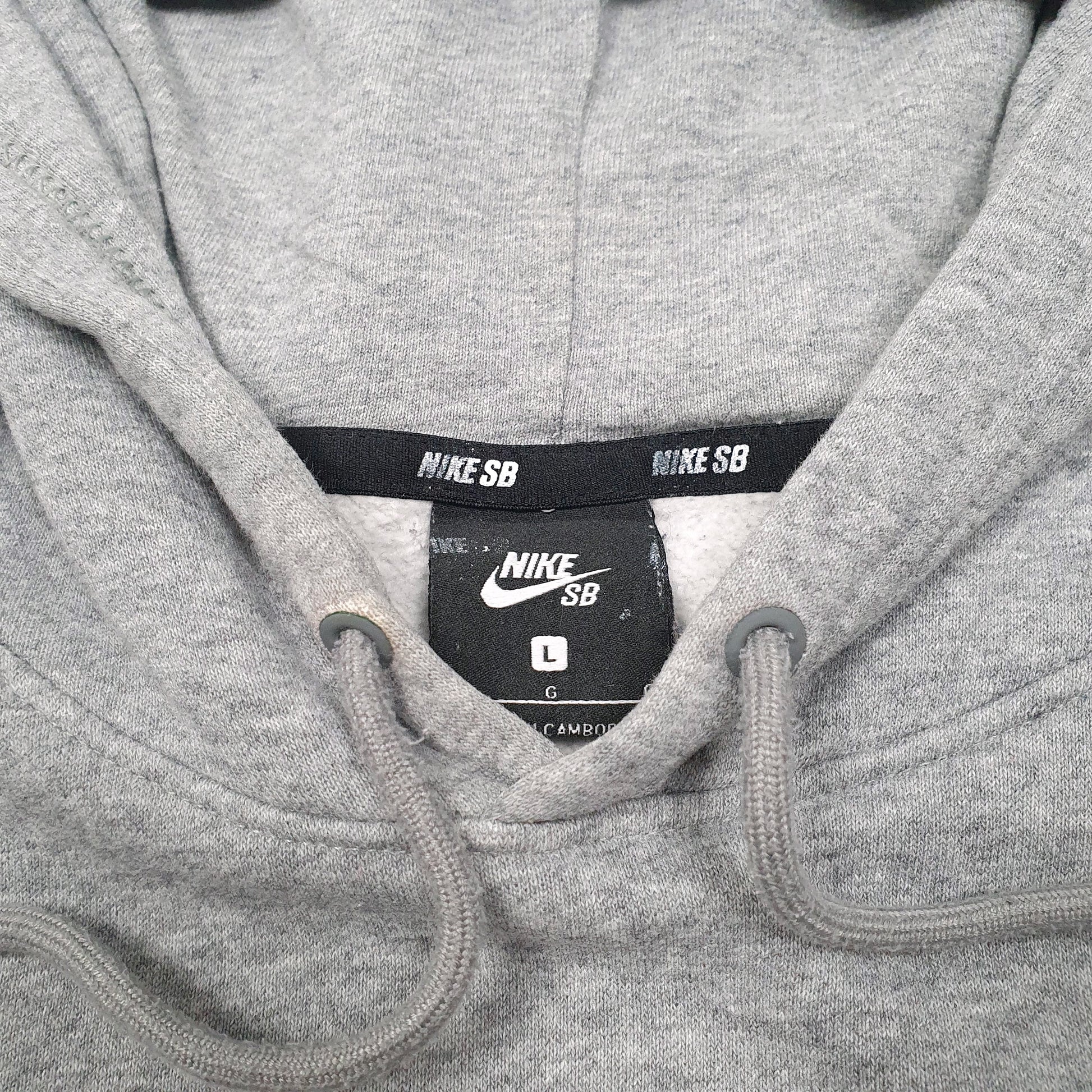 Mens Grey Nike SB Skateboarding Hoodie Jumper