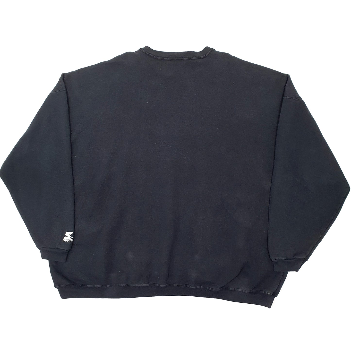 Mens Black Starter Vintage 1980s NHL Carolina Hurricanes Made in USA Crewneck Jumper