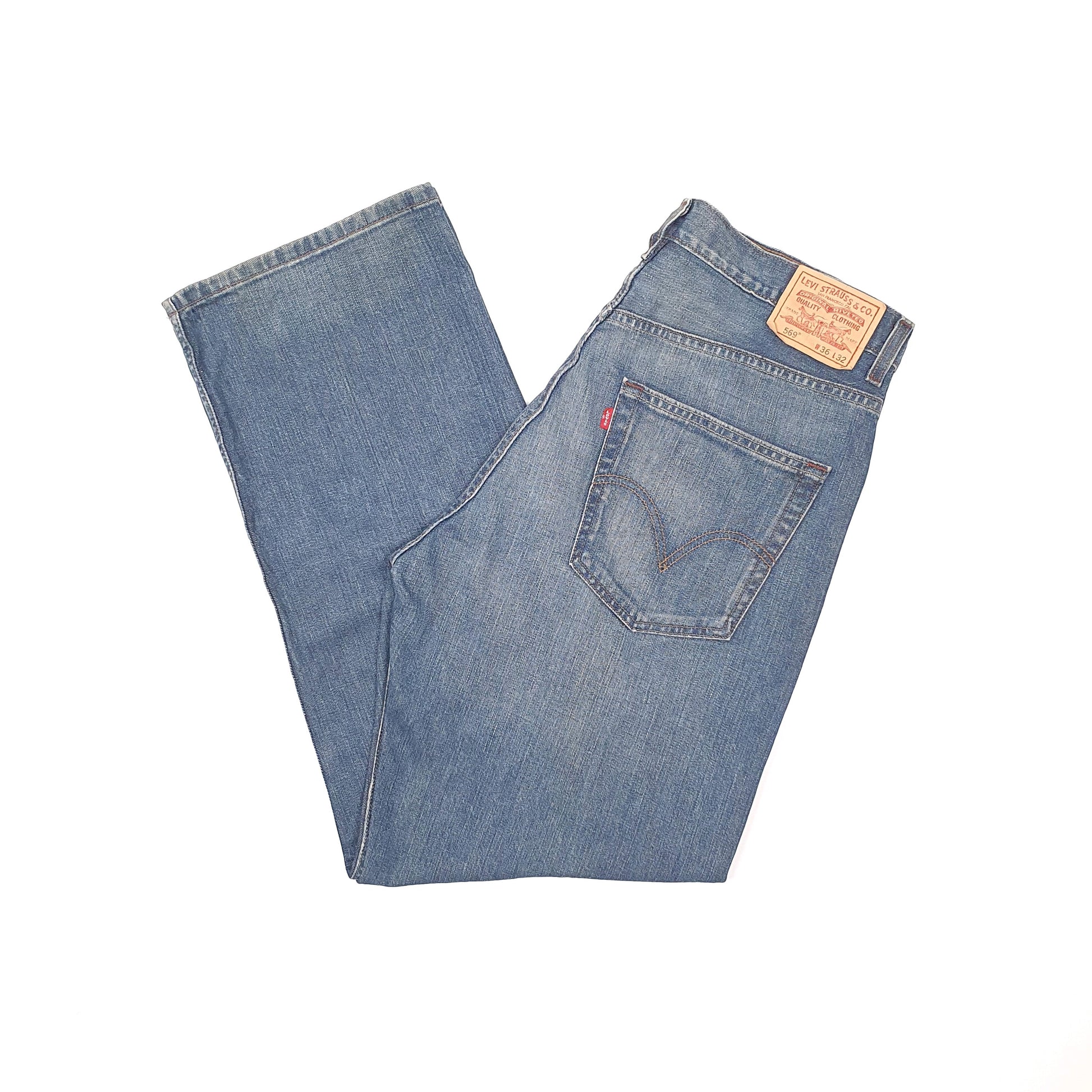 Levis 569 Loose Fit Jeans W36 L32 Blue