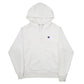 Mens White Champion Reverse Weave Hoodie Jumper