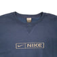 Mens Navy Nike Vintage 2000s Spellout Crewneck Jumper