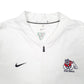 Mens White Nike Fresno State Bulldogs American Football Active Quarter Zip Jumper