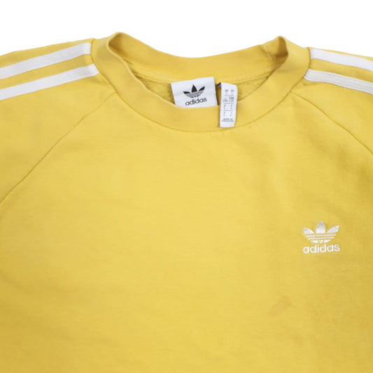 Mens Yellow Adidas  Crewneck Jumper