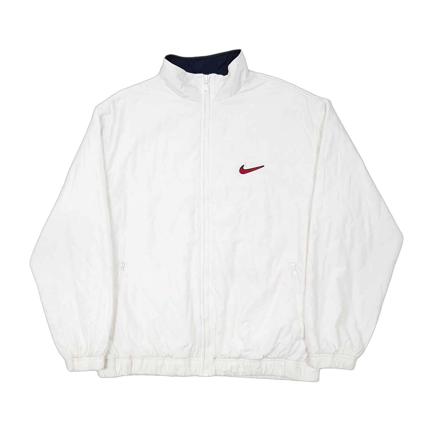 Womens White Nike Vintage 2000s Windrunner Spellout  Coat