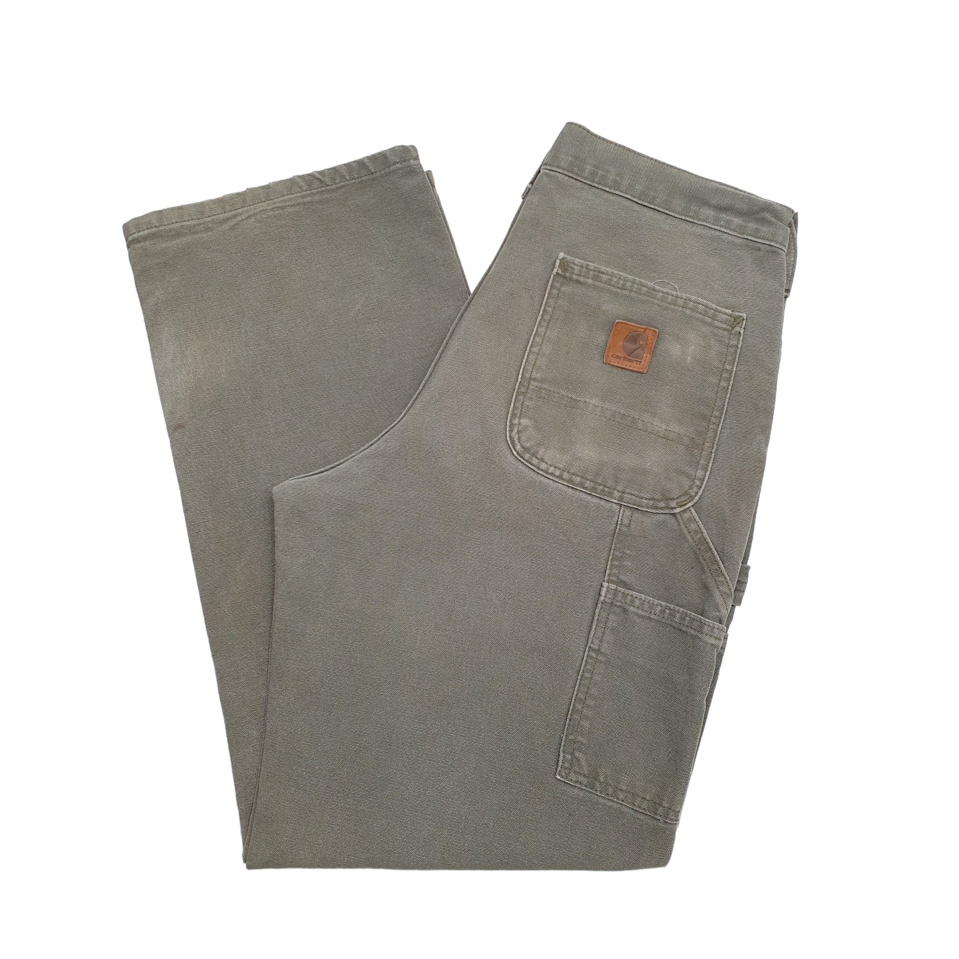 Mens Green Carhartt  Carpenter Trousers