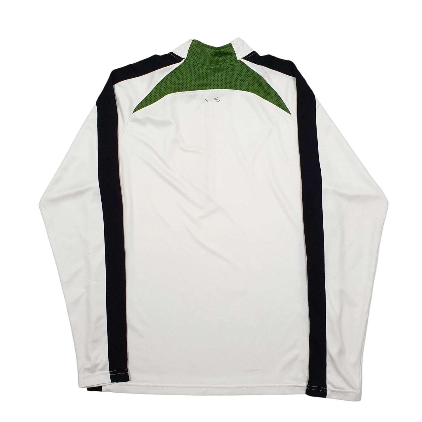 Mens White Champion DuoDry Active Running Sport Quarter Zip Jumper