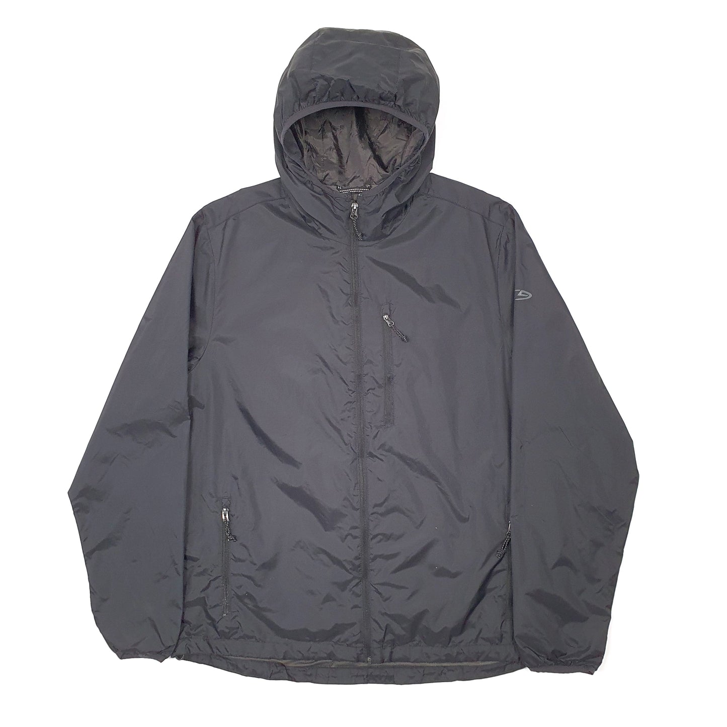 Mens Black Champion Windbreaker Rain Coat Coat