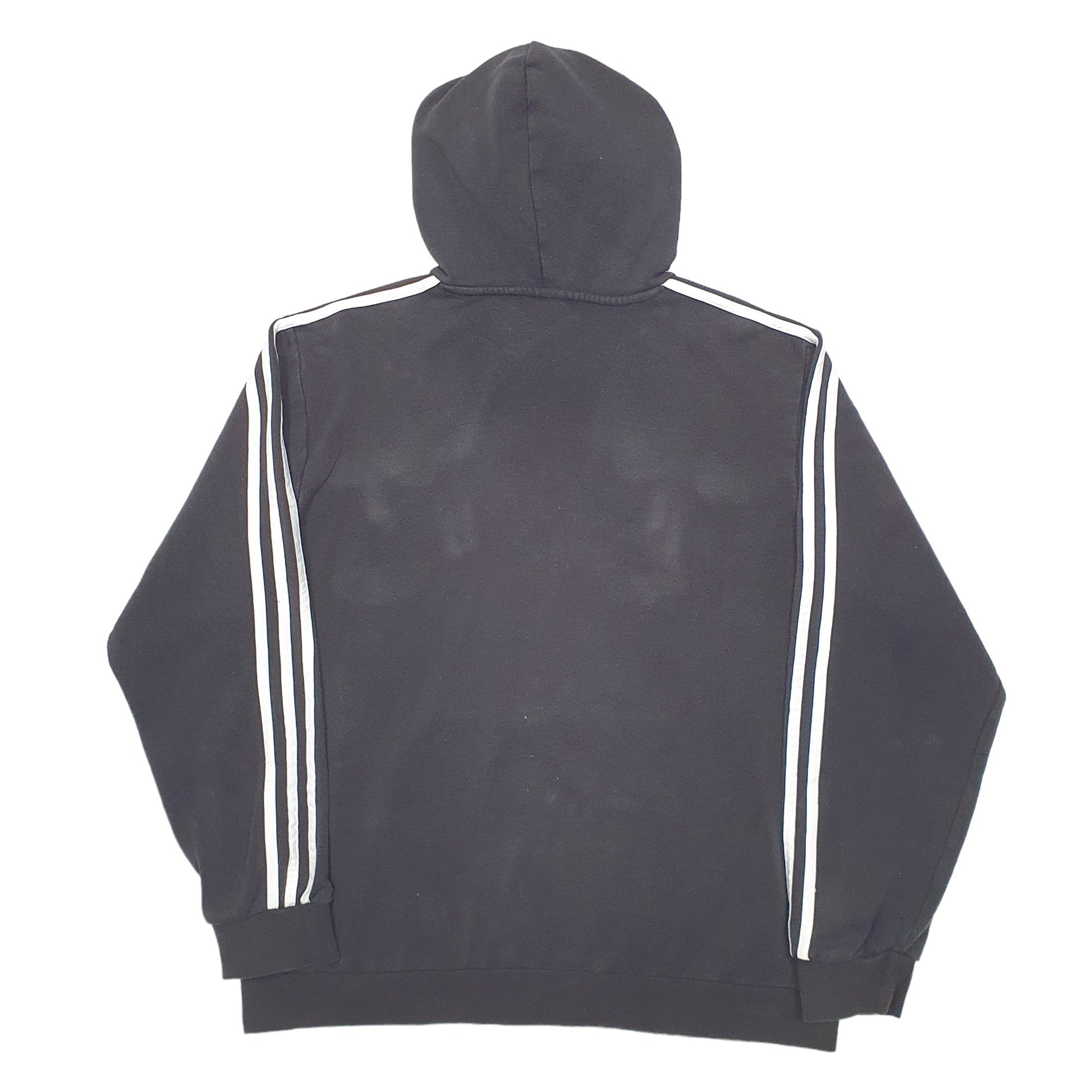 Mens Black Adidas Spellout Hoodie Jumper