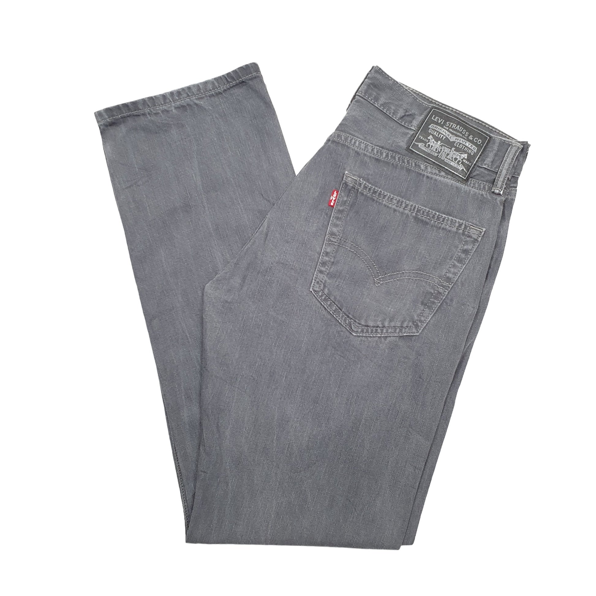 Levis Casual Straight Fit Jeans W33 L32 Black