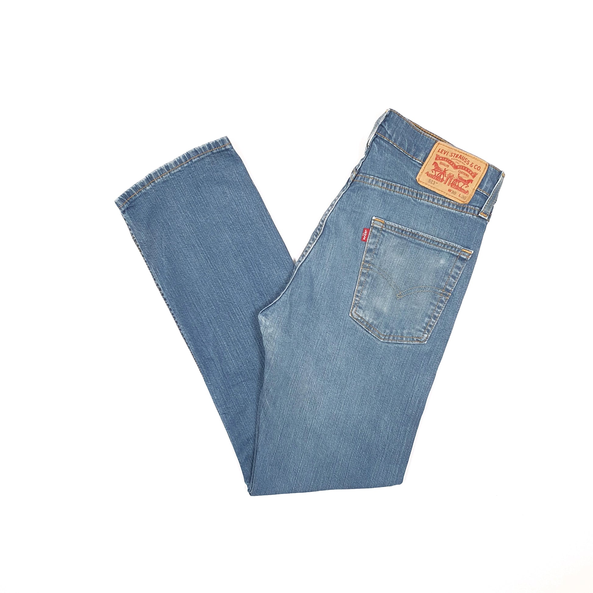 Levis 513 Slim Fit Jeans W30 L28 Blue