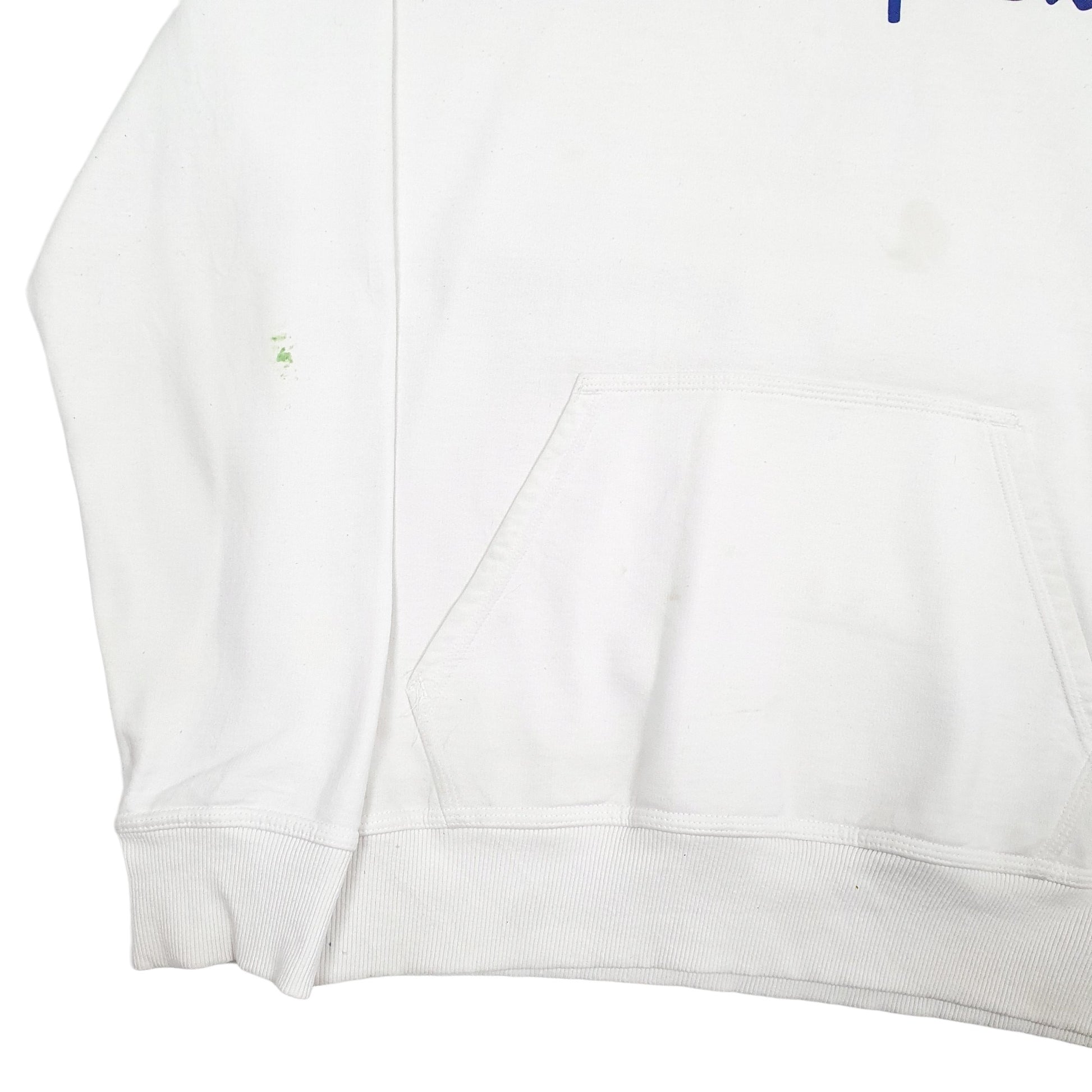 Mens White Champion  Hoodie Jumper