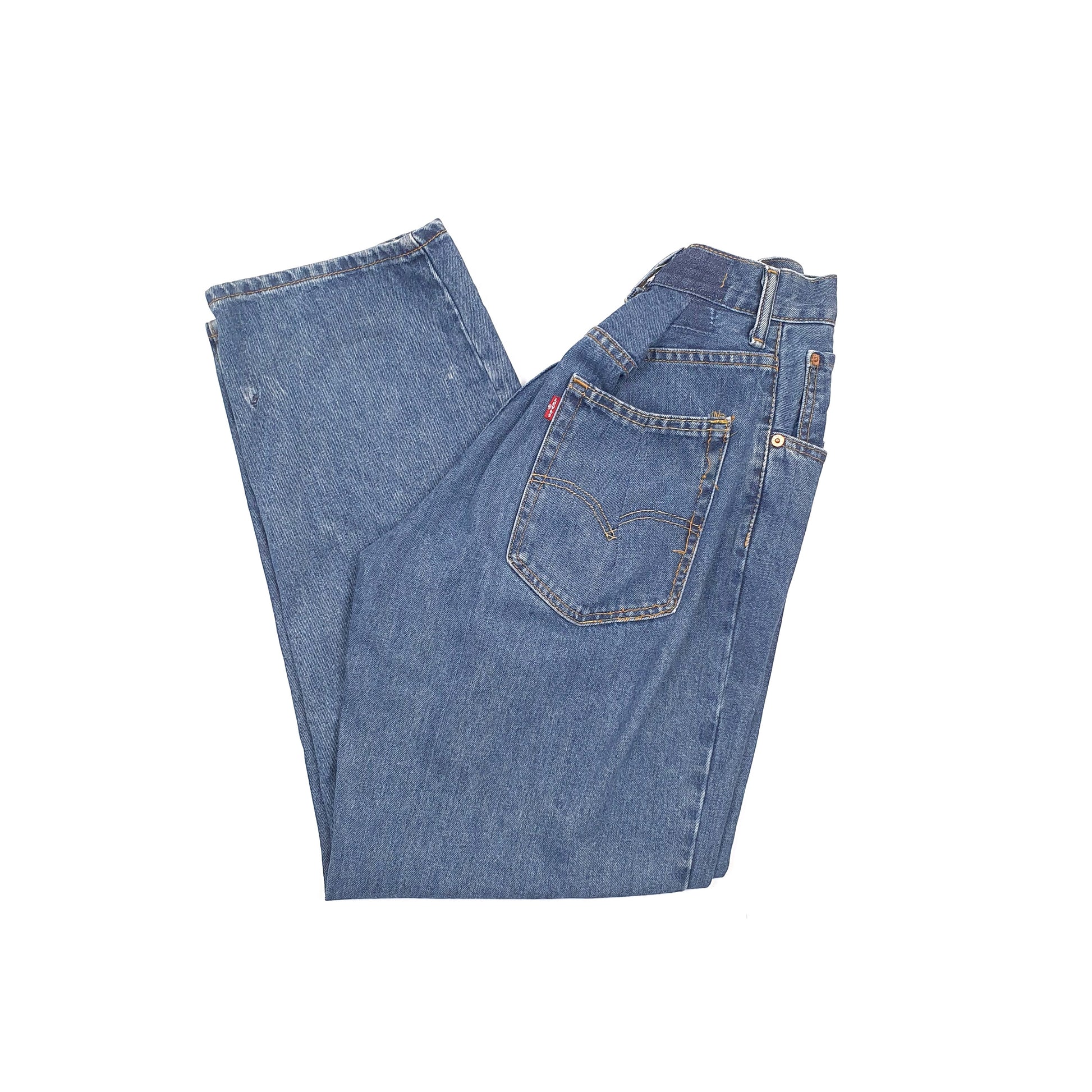 Levis 550 Relaxed Fit High Rise Jeans UK8 Blue