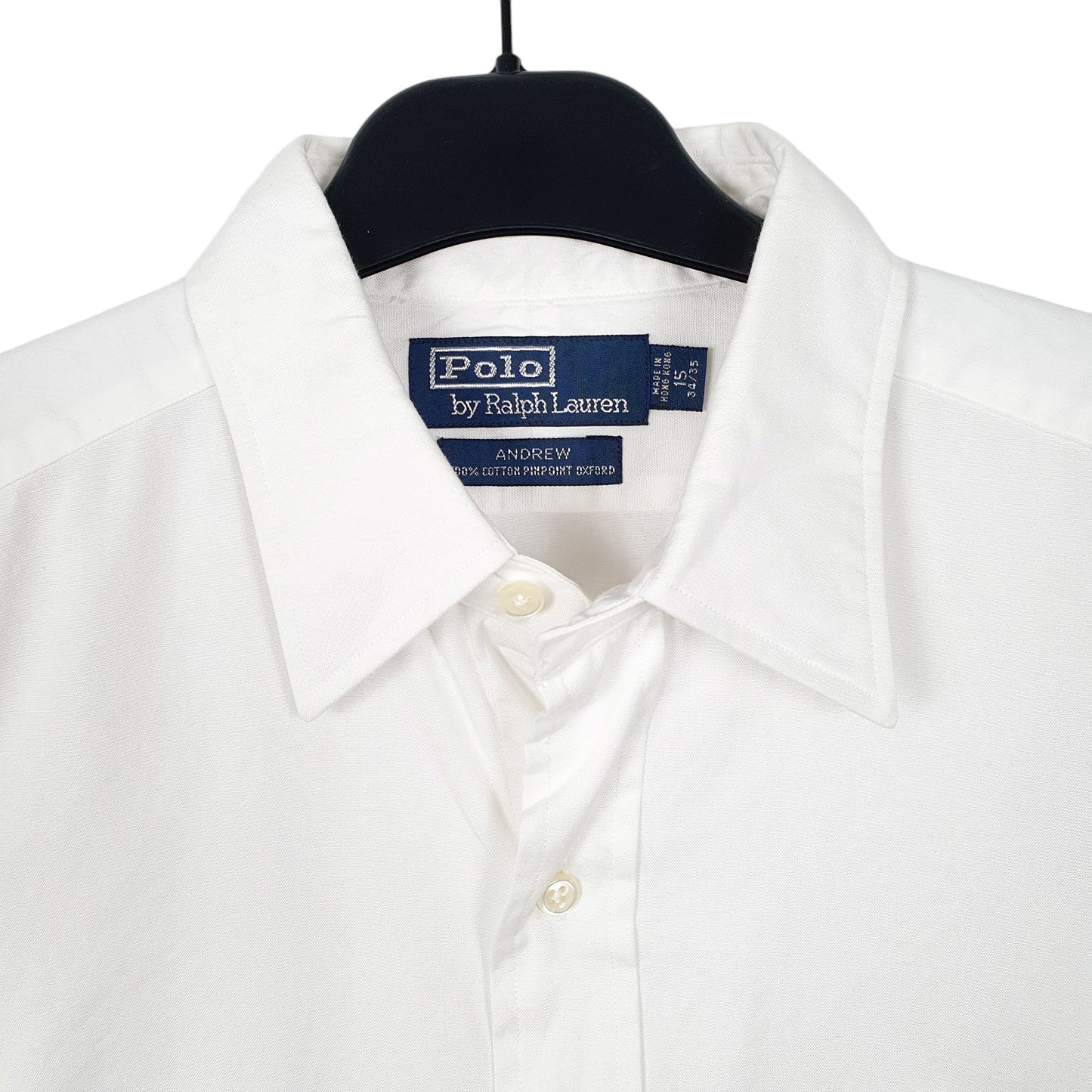 Mens White Ralph Lauren Oxford Long Sleeve Shirt