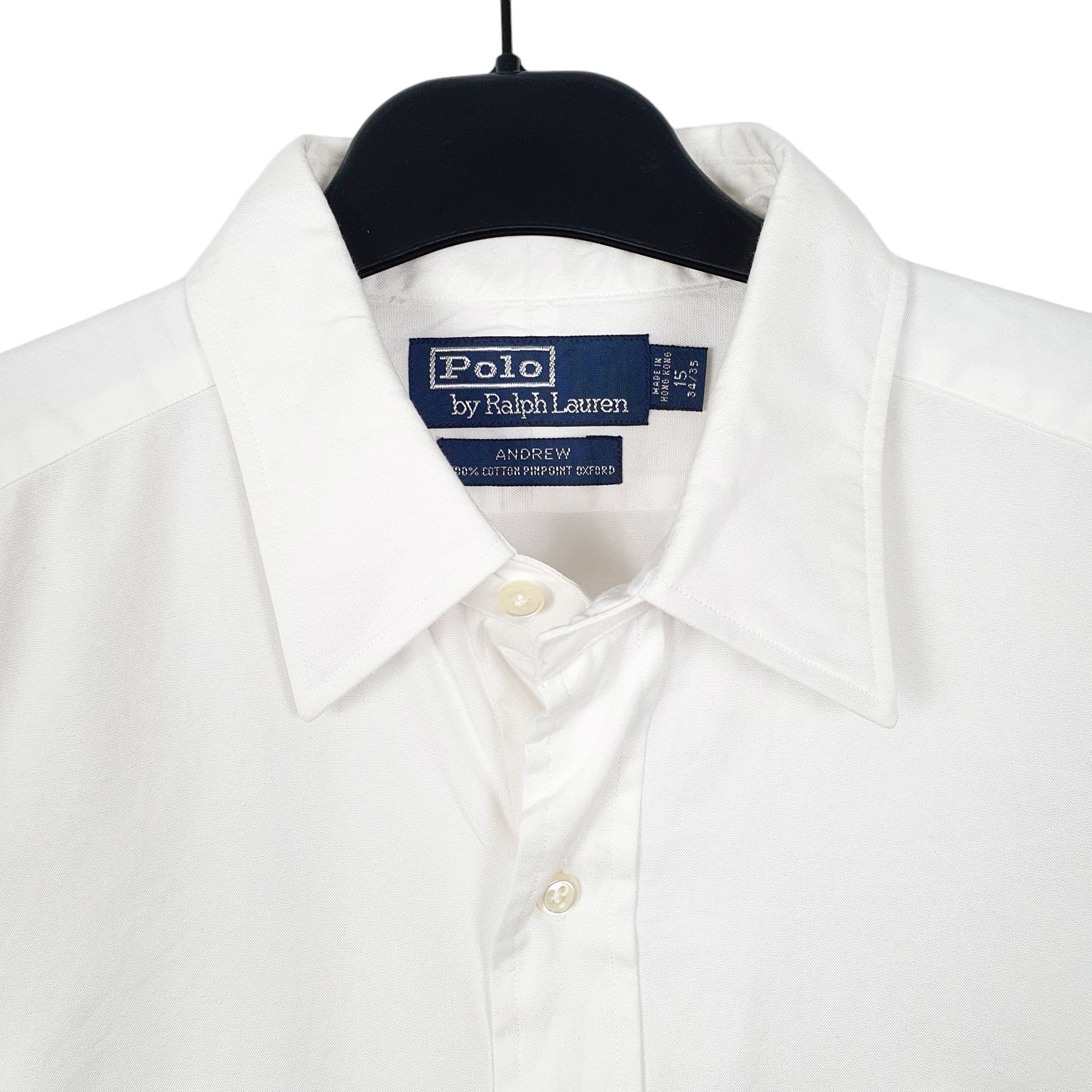 Mens White Ralph Lauren Oxford Long Sleeve Shirt
