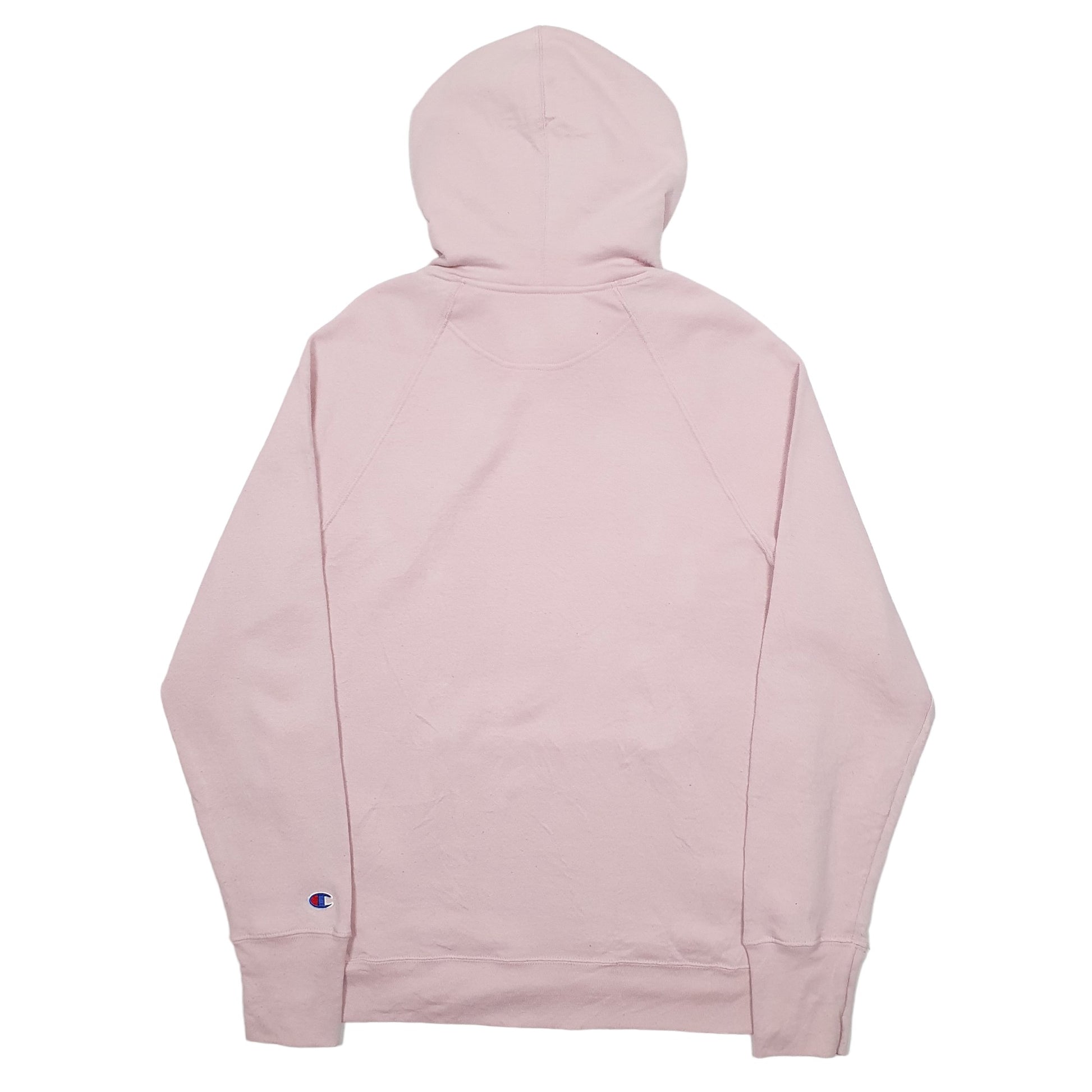 Mens Pink Champion Spellout Hoodie Jumper