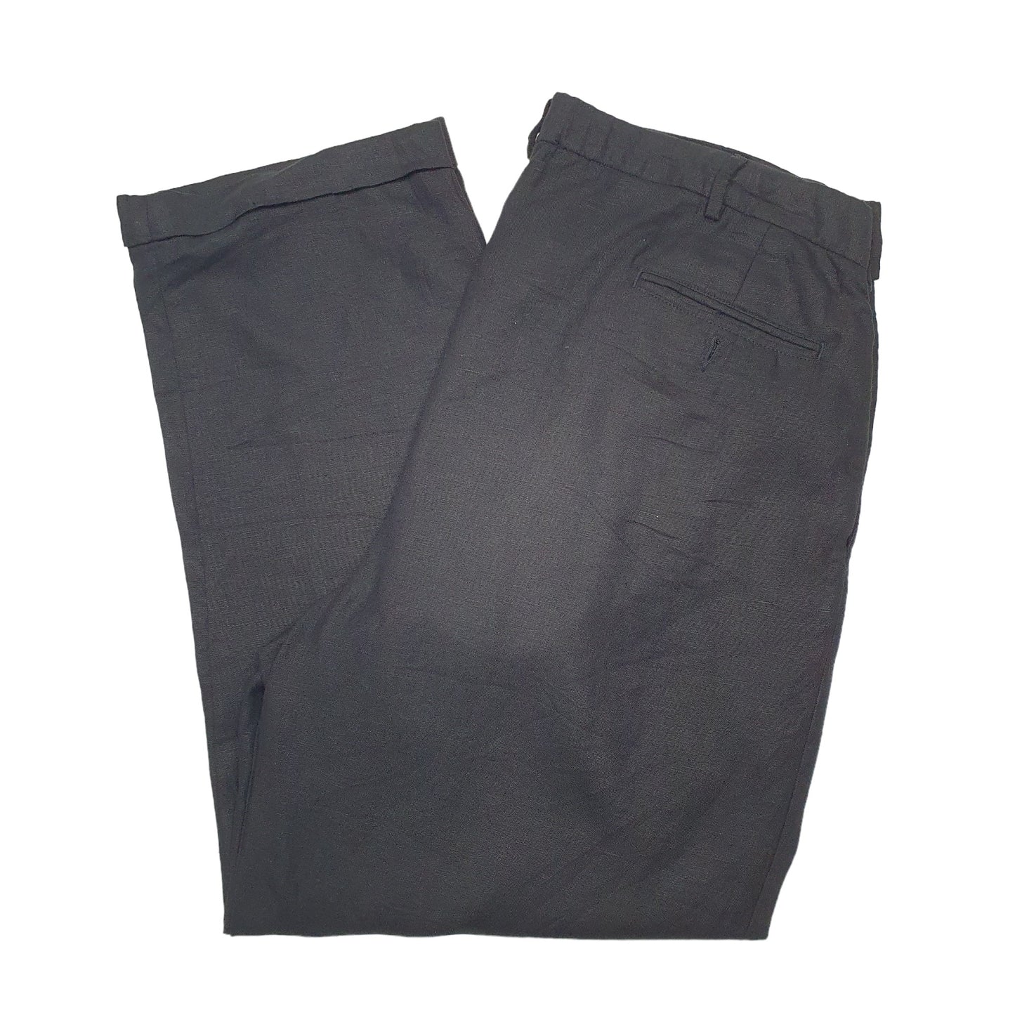 Mens Black Polo Ralph Lauren Linen Chino Trousers