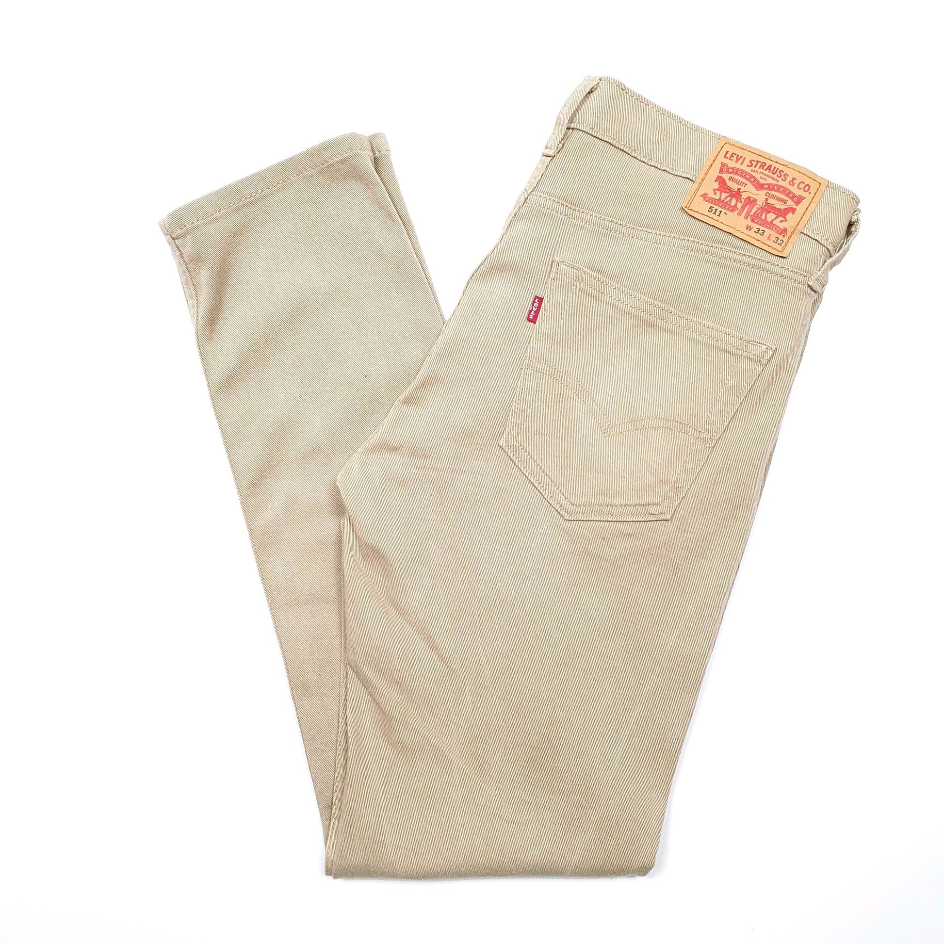 Levis 511 Slim  Fit Jeans W36 L31 Beige