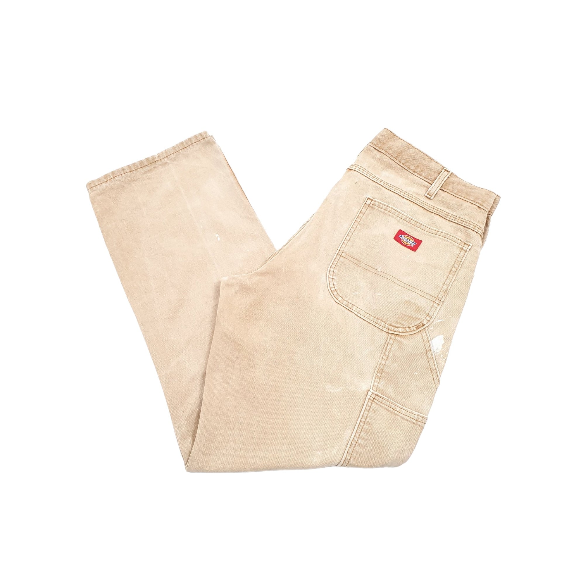 Mens Dickies Beige Carpenter Trousers W36 L31 Beige