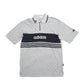 Adidas Spellout Short Sleeve Polo Shirt Grey