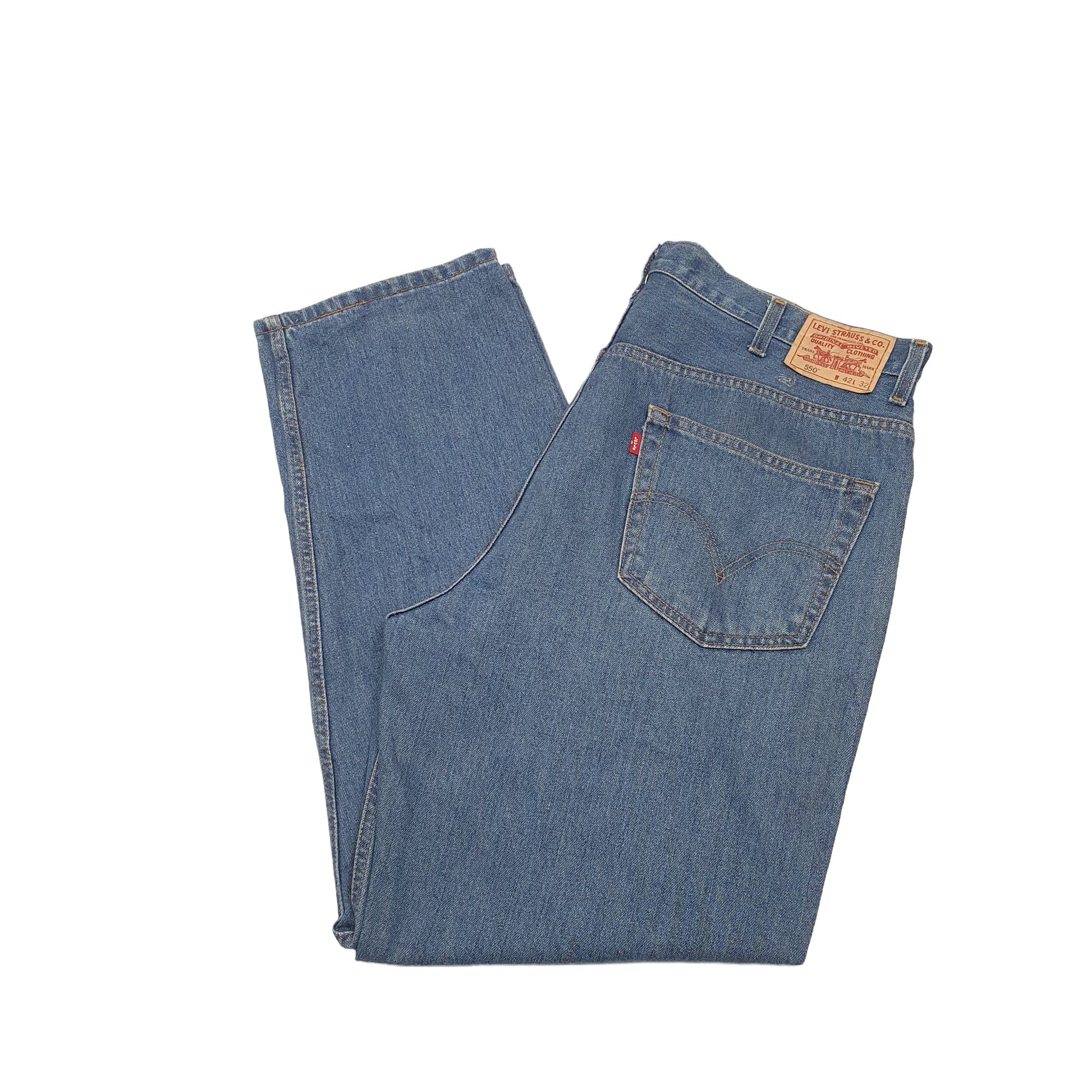 Levis 550 Relaxed Fit Jeans W42 L32 Blue