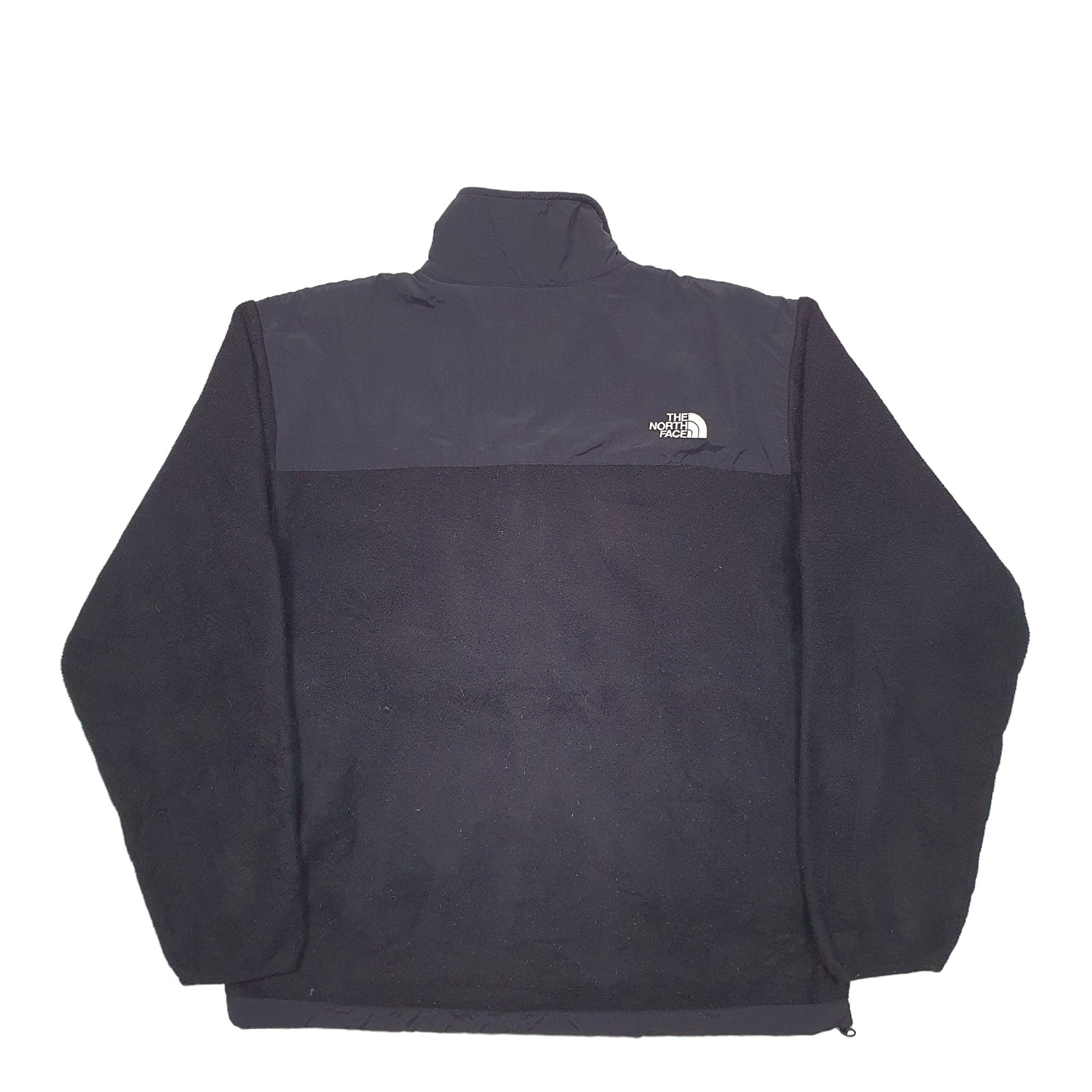 Mens Black The North Face Denali Fleece Full Zip Coat