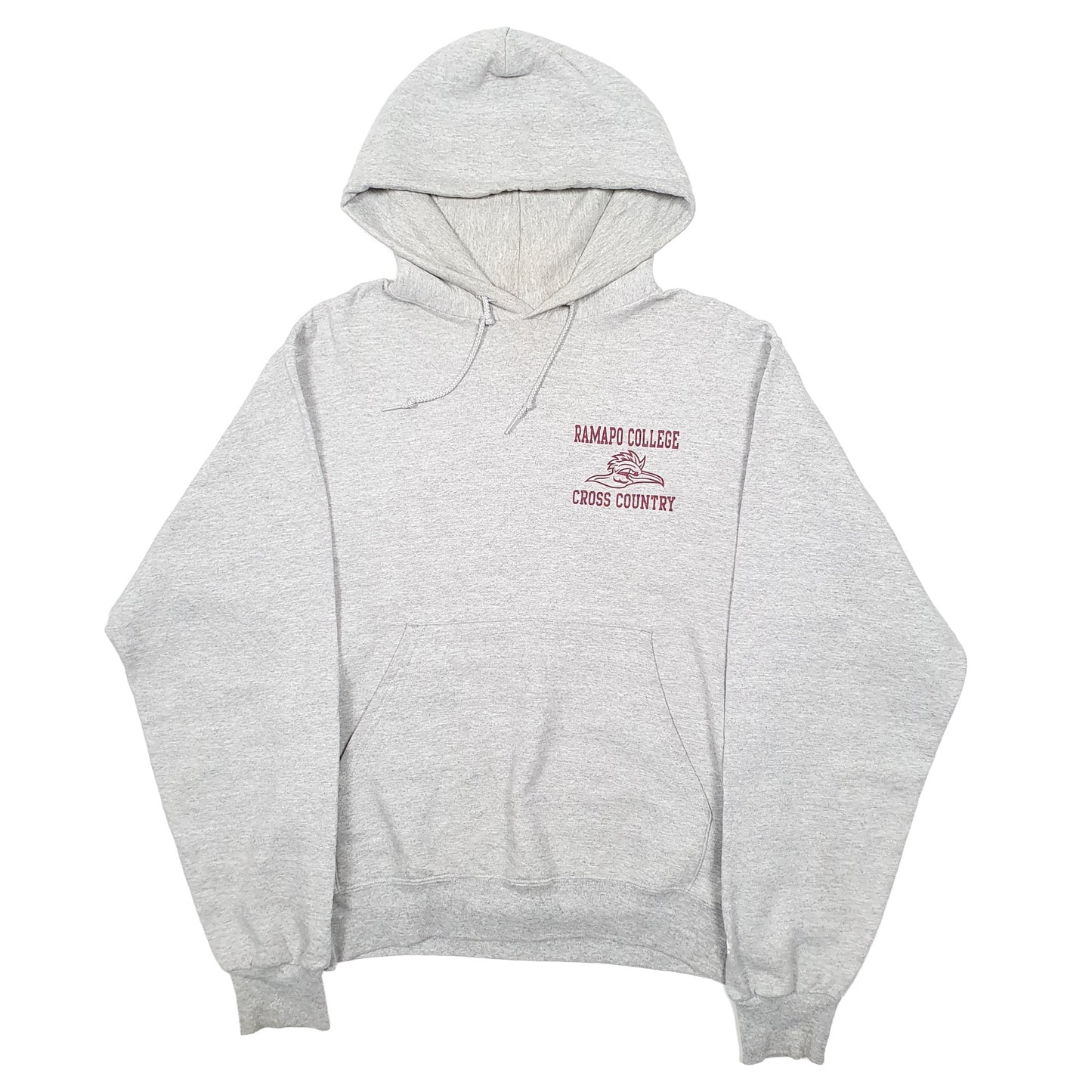 Mens Grey Champion USA College Cross Country Hoodie Jumper