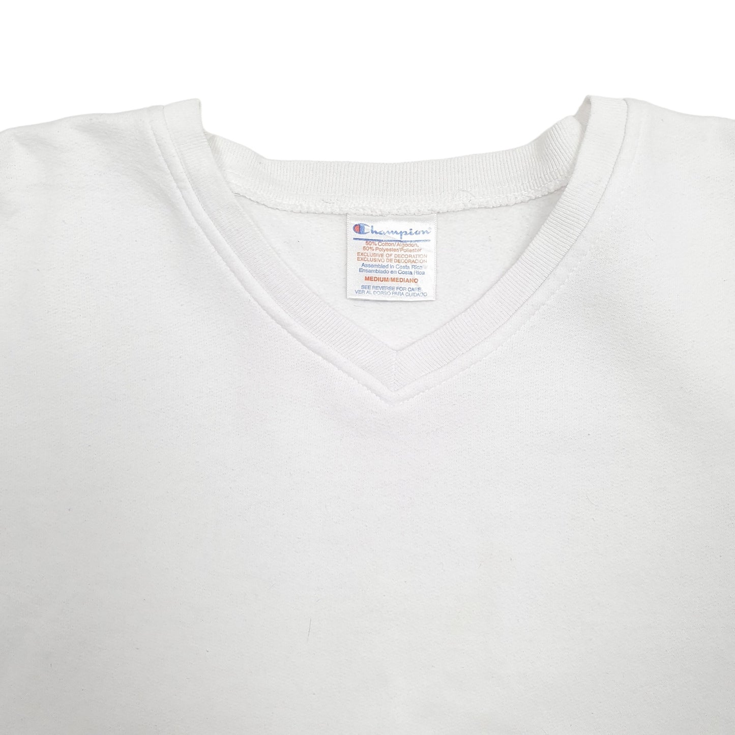 Womens White Champion  Crewneck Jumper