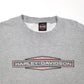Mens Grey Harley Davidson Motorcycles Crewneck Jumper