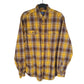 George Long Sleeve Regular Fit Check Flannel Shirt Shacket Yellow