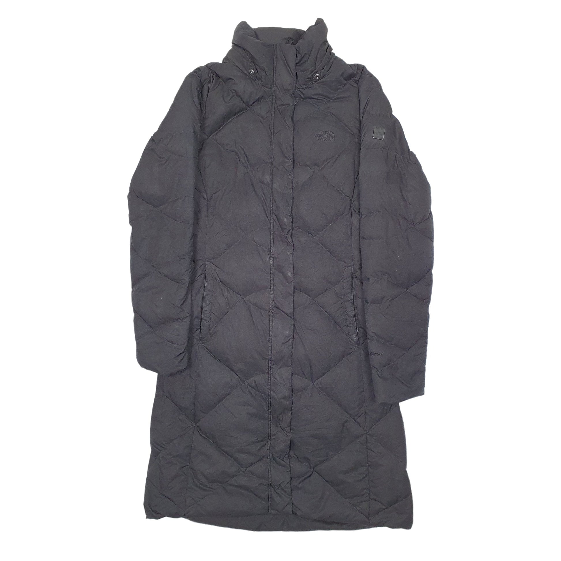 Womens Black The North Face Long Lined Trench  Coat