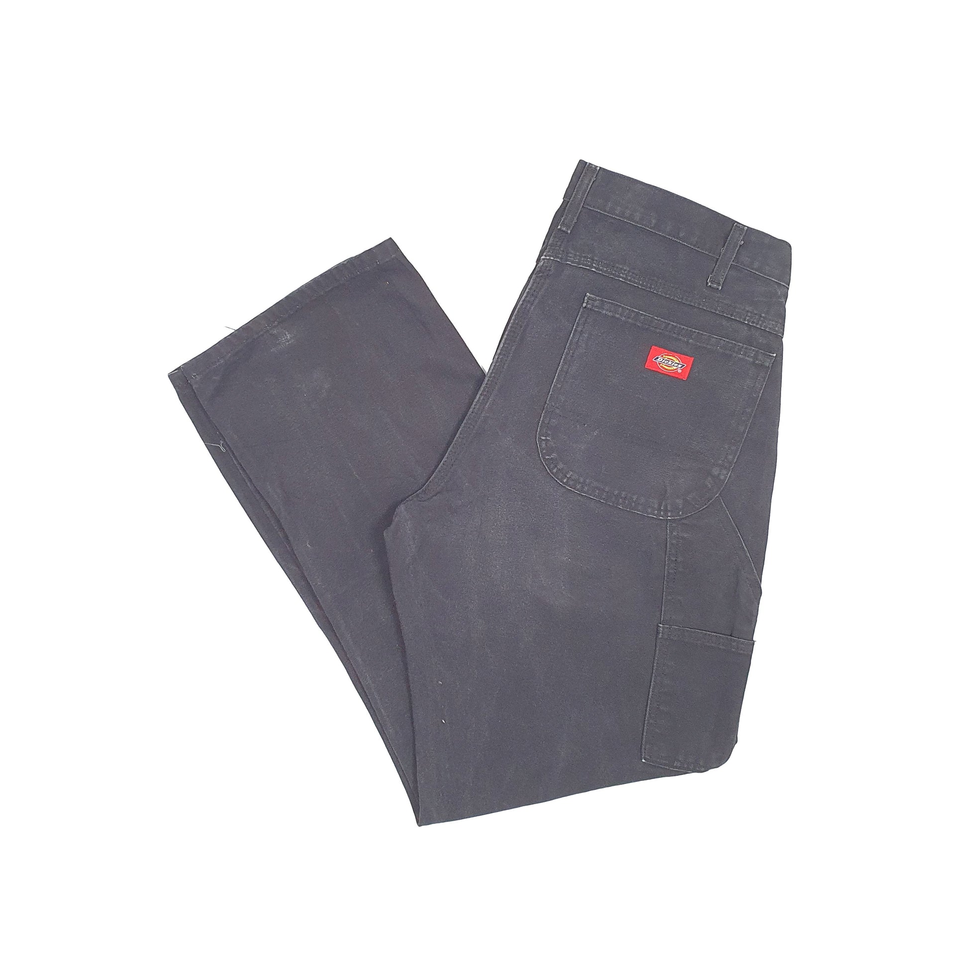 Mens Dickies Black Carpenter Trousers W34 L31 Black