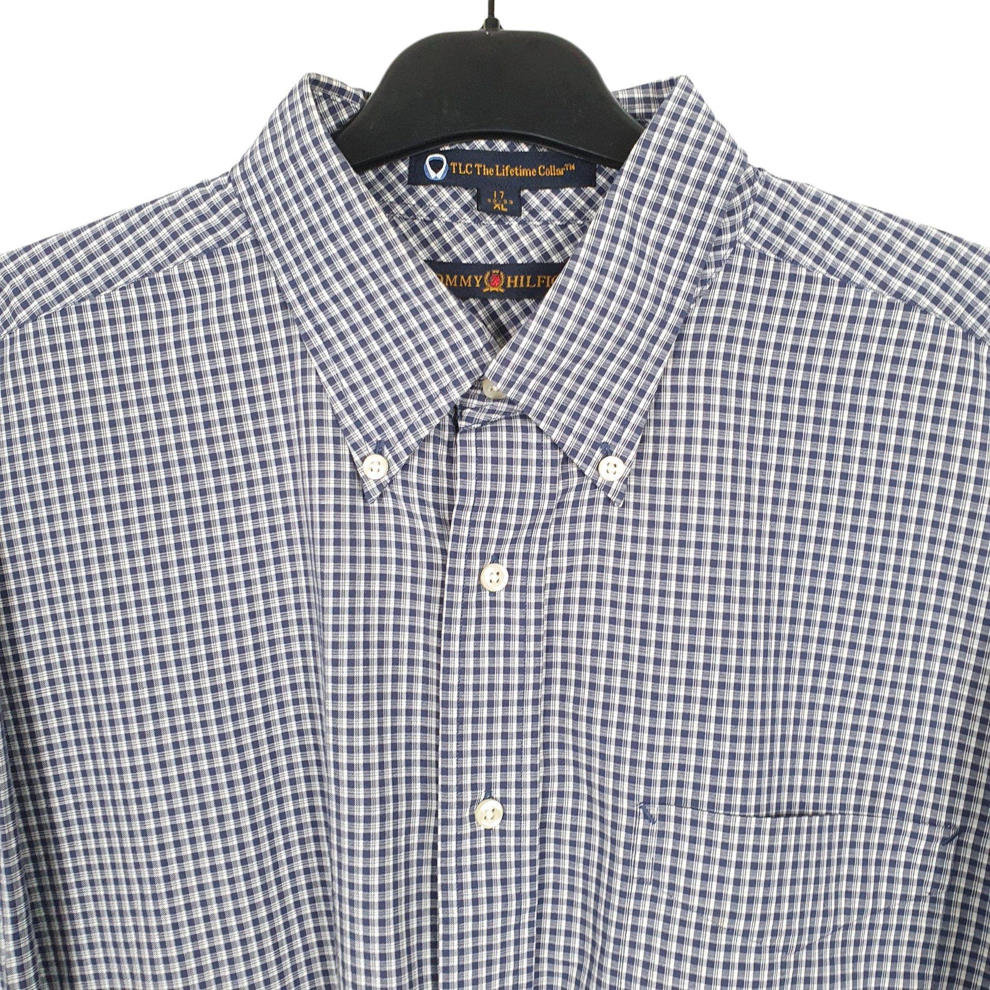 Tommy Hilfiger Long Sleeve Regular Fit Check Shirt Blue