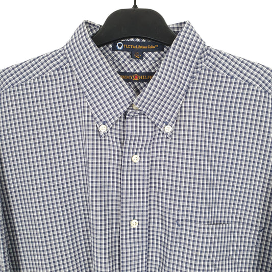 Tommy Hilfiger Long Sleeve Regular Fit Check Shirt Blue