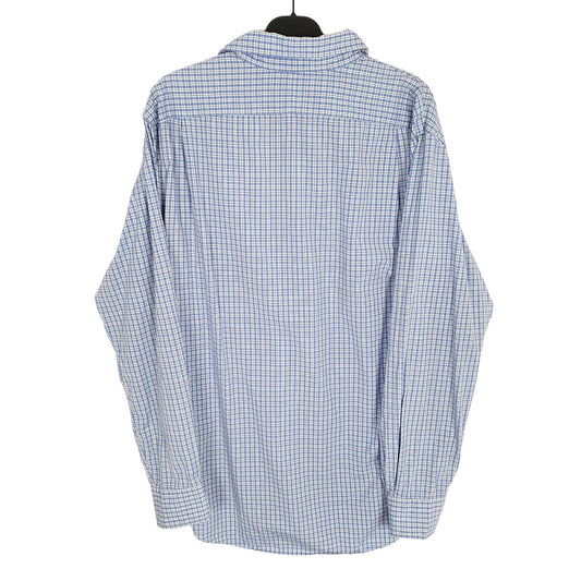 Ralph Lauren Stretch Poplin Long Sleeve Regular Fit Check Shirt Blue