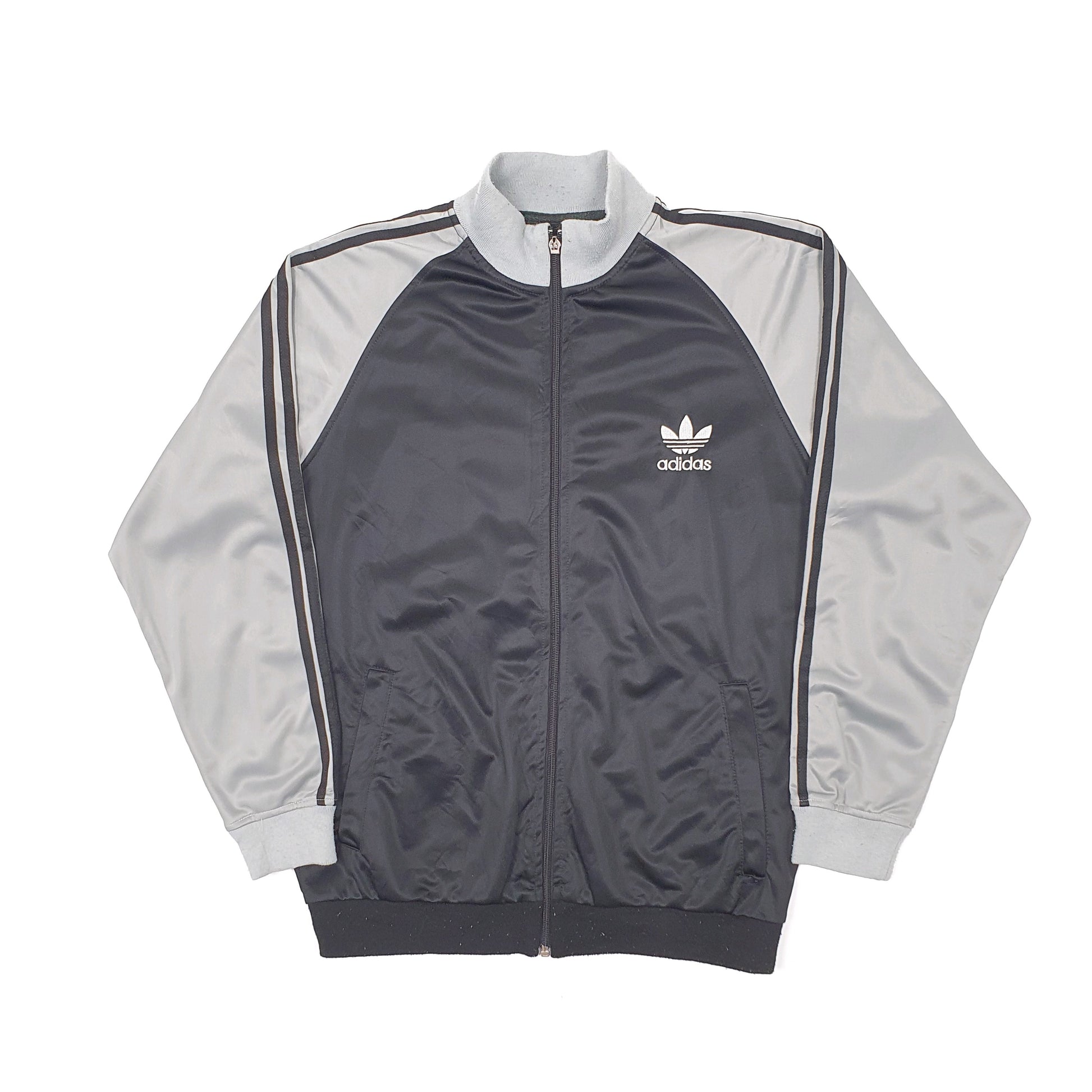 Mens Black Adidas Originals Vintage Full Zip Jumper