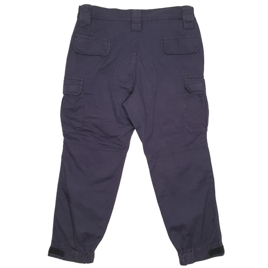 Mens Navy Unbranded Combat Pants Cargo Trousers