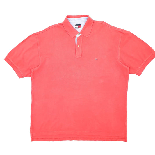 Mens Red Tommy Hilfiger  Short Sleeve Polo Shirt