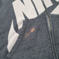 Mens Grey Nike Hoodie Spellout Full Zip Jumper